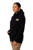 Load image into Gallery viewer, Cat Workwear -Womens Trademark Banner Hoodie - Black