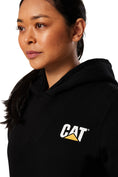 Load image into Gallery viewer, Cat Workwear -Womens Trademark Banner Hoodie - Black