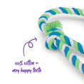 Load image into Gallery viewer, Twisted Rope Sling Tennis Ball Dog Toy