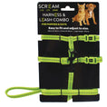 Load image into Gallery viewer, Scream REFLECTIVE ADJ. NYLON CAT/PUPPY 1cm HARNESS w/LEASH