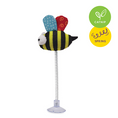Load image into Gallery viewer, Bouncy Bee with catnip and spring suction cap