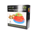 Load image into Gallery viewer, Scream TRIPLE LAYER ORB TOWER CAT TOY WITH TOP ARCH Multicolour 25x25x16.5cm