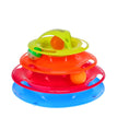 Load image into Gallery viewer, Scream TRIPLE LAYER ORB TOWER CAT TOY WITH TOP ARCH Multicolour 25x25x16.5cm