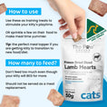 Load image into Gallery viewer, The Paw Grocer - Freeze Dried Diced Lamb Hearts for Cats