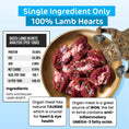 Load image into Gallery viewer, The Paw Grocer - Freeze Dried Diced Lamb Hearts for Cats