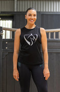 Load image into Gallery viewer, BARE Silver Logo Tank Top - Black