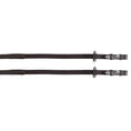 Load image into Gallery viewer, Jeremy & Lord - Nappa Grip Reins - brown, laid flat