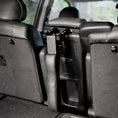 Load image into Gallery viewer, Lumiere Car Saddle Caddy - caddy folded down behind the seat