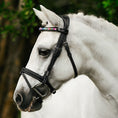 Load image into Gallery viewer, Lumiere Rainbow Bridle - grey pony wearing the bridle, side three-quarter view