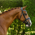 Load image into Gallery viewer, Lumiere Paris Bridle (Hanoverian) - chestnut horse wearing the bridle, side profile