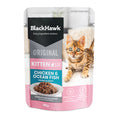 Load image into Gallery viewer, Black Hawk Kitten - Chicken & Ocean Fish 85g 12 Pack