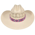 Load image into Gallery viewer, fort-worth-beaded-hat-band-pink-aztec - gallery_2