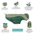 Load image into Gallery viewer, Huskimo Sherpa Dog Coat - River Moss (incl Dachshund Sizes)