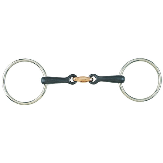 Loose Ring Training Snaffle Bit w/Sweet Iron & Copper Mouth Full