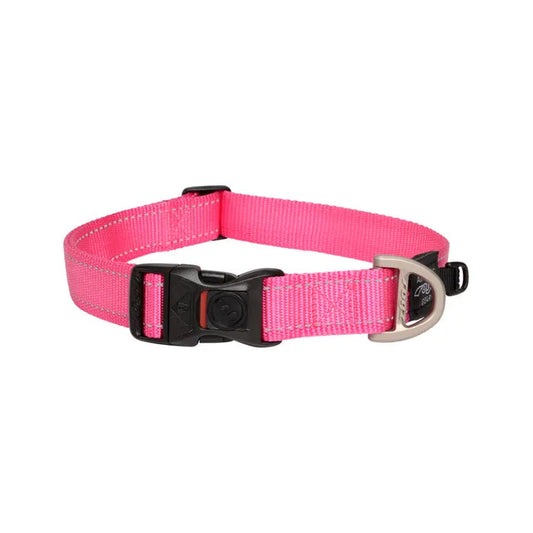 Rogz Classic Collar For Dogs Pink / Extra Large 43-70 cm