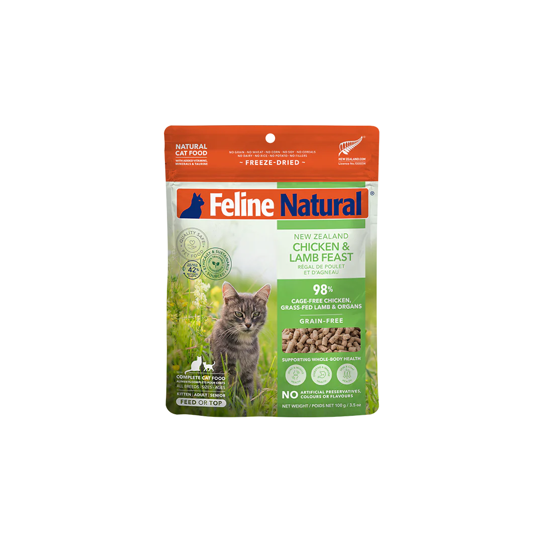 Feline Natural - Chicken & Lamb Feast Freeze-Dried Cat Food
