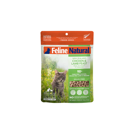 Feline Natural - Chicken & Lamb Feast Freeze-Dried Cat Food