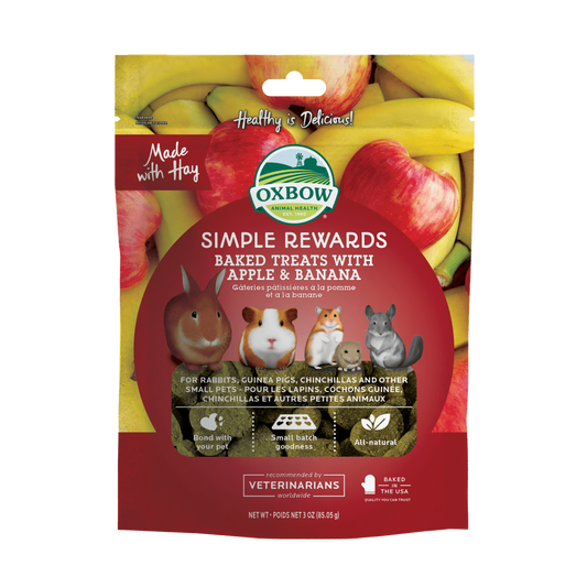 Oxbow - Simple Rewards Baked Treats with Apple & Banana
