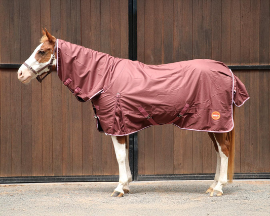 Kozy 1200D Rainsheet Horse Rug Combo - Chocolate