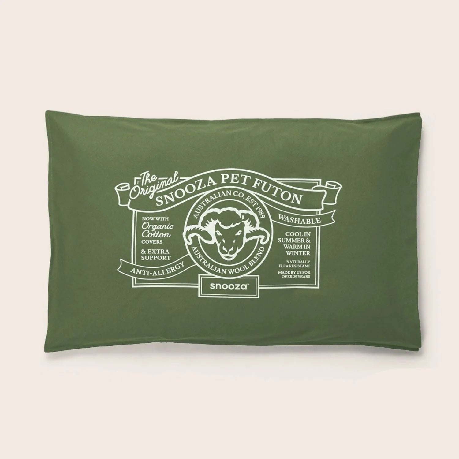 Snooza - Organic Pet Futon - Fern