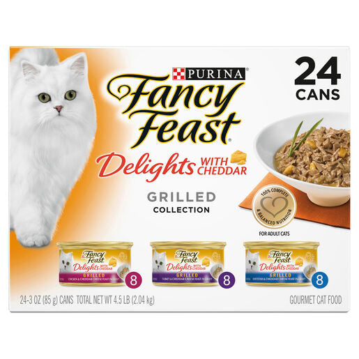 Fancy Feast Grilled Delights with Cheddar 24x85g