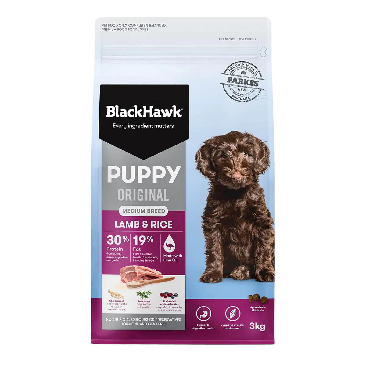 Black Hawk Puppy - Medium Breed Lamb & Rice