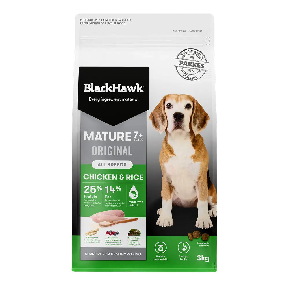 Black Hawk Chicken And Rice Mature Dog Food