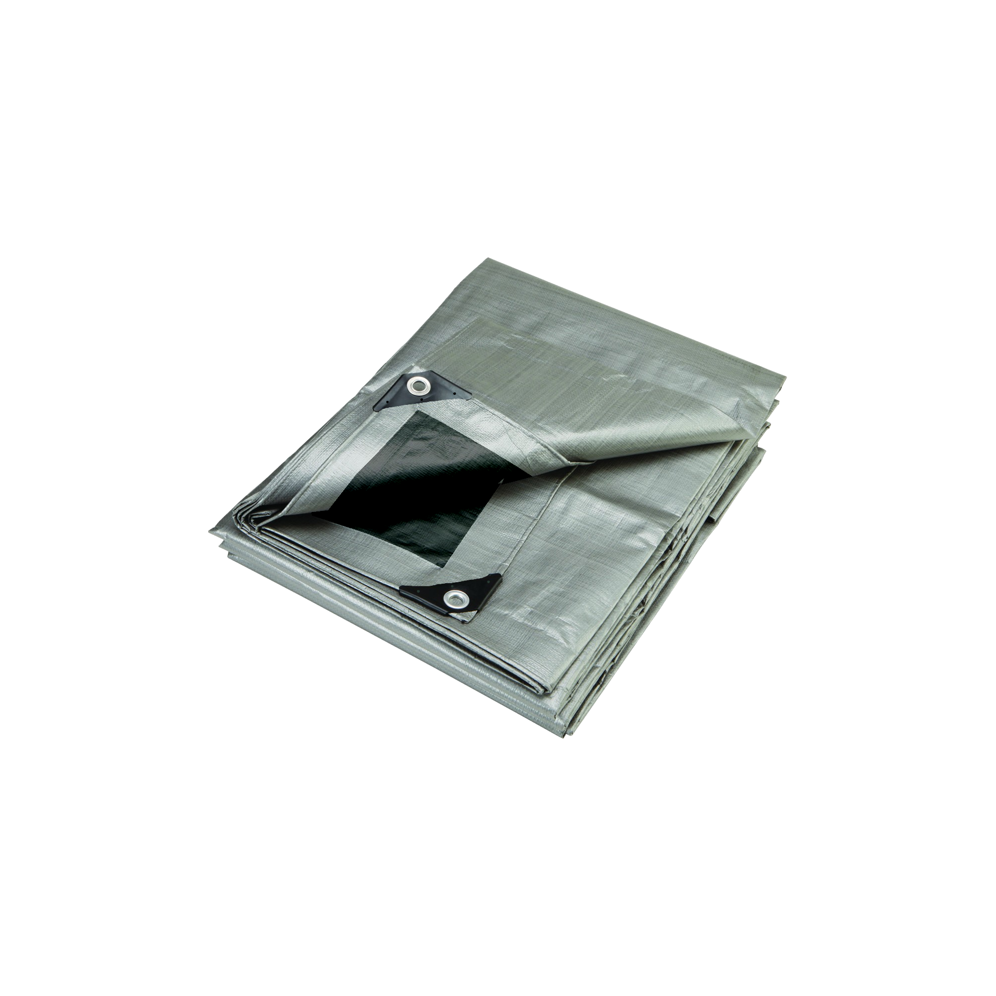 PolyTuf Extra Heavy Duty Silver Black Tarp 1.8m X 2.4m (6' X 8')