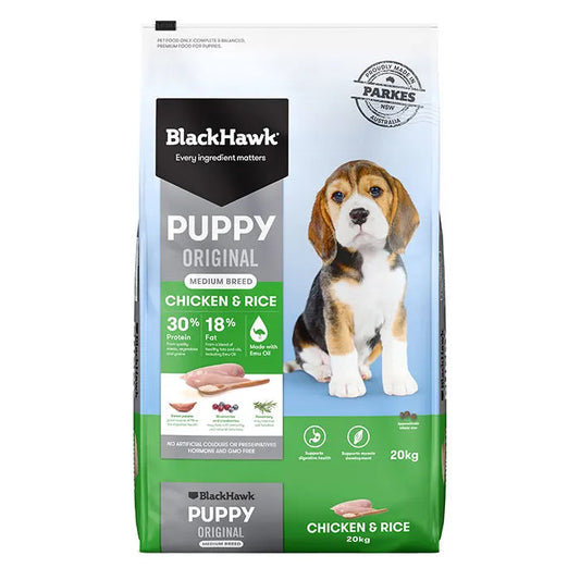 Black Hawk Medium Breed Puppy - Chicken & Rice