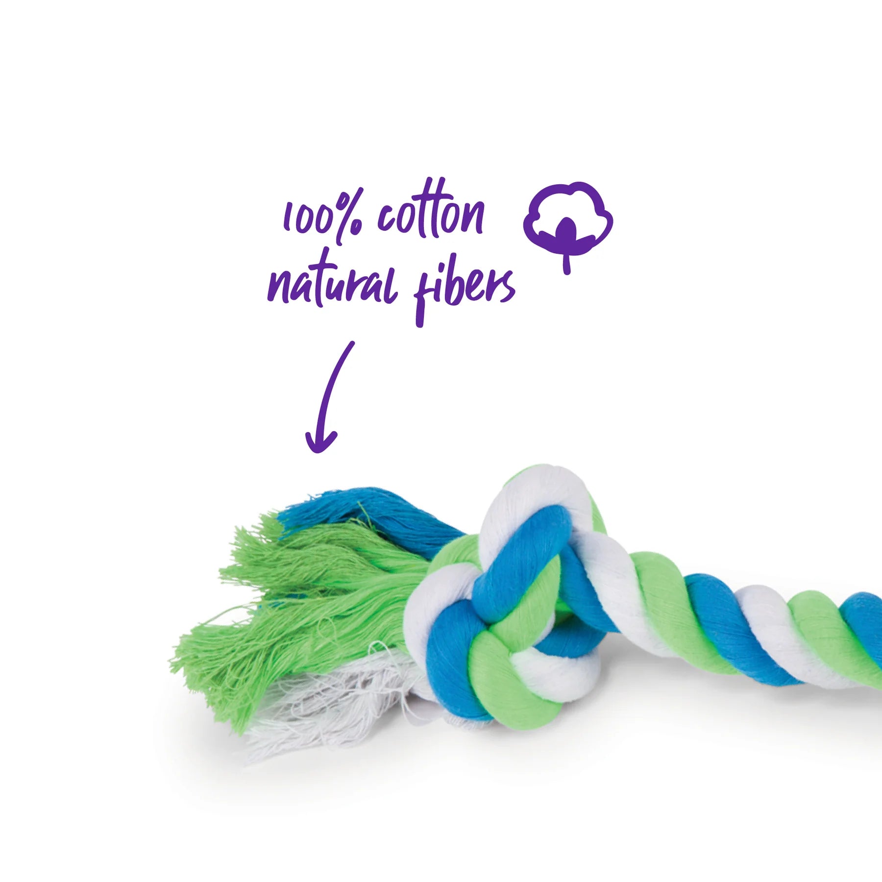 Twisted Rope Knot Bone Dog Toy