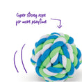 Load image into Gallery viewer, Twisted Rope Knot Ball Dog Toy
