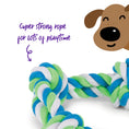 Load image into Gallery viewer, Twisted Rope 3 Knot Tug Dog Toy
