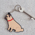 Load image into Gallery viewer, Keyring - Pug
