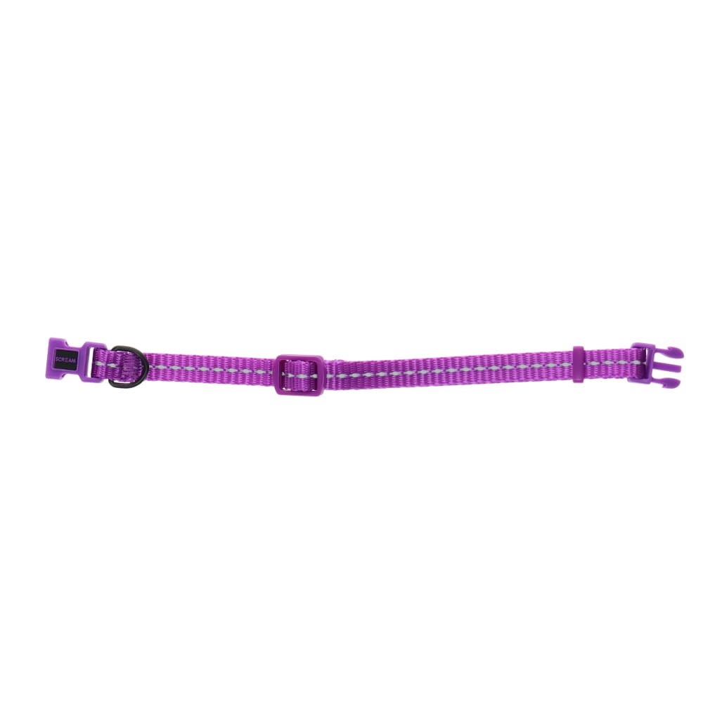 Scream REFLECTIVE ADJ. NYLON PUPPY COLLAR 1x19-31cm