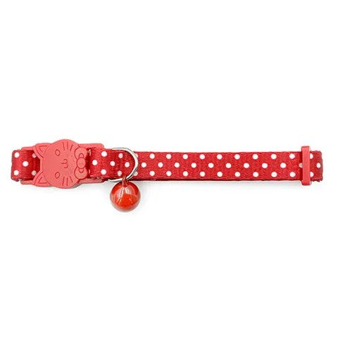 Dotted Cat Collar with face shaped buckle