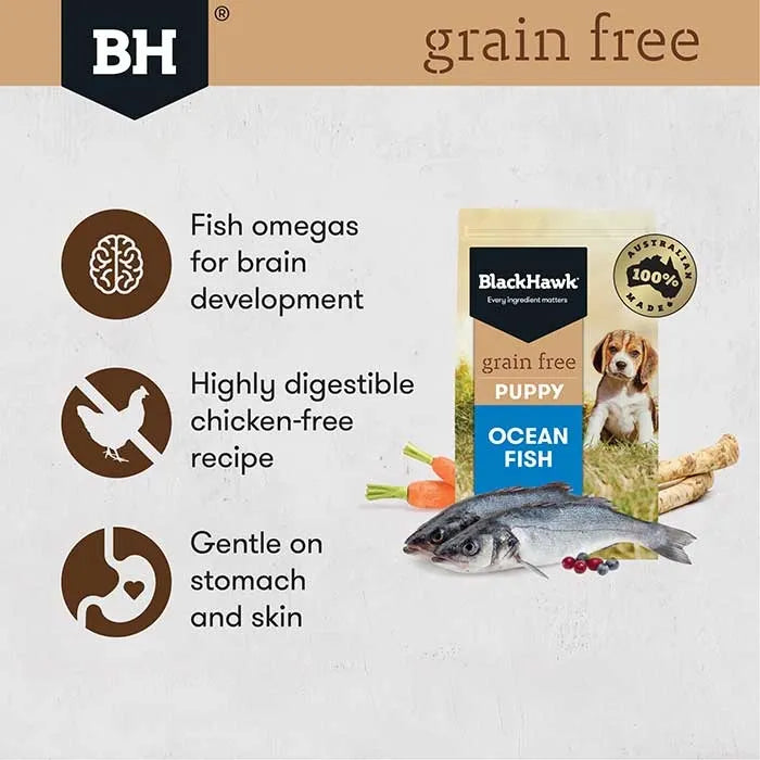 Black Hawk Puppy - Grain Free Ocean Fish 15kg