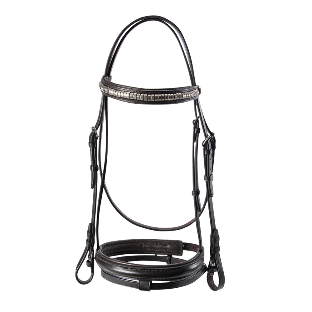 Jeremy & Lord Clinchered Hanoverian Bridle with Reins