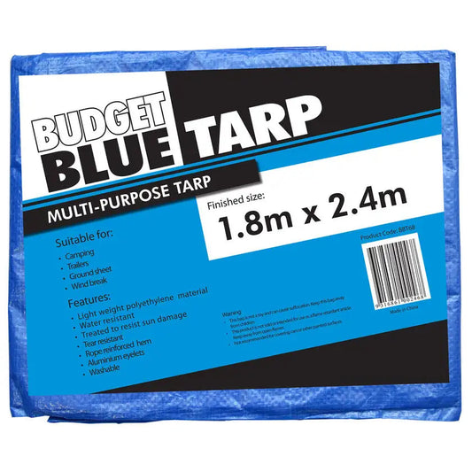 Budget Blue Tarp Multi-Purpose 1.8 x 2.4m