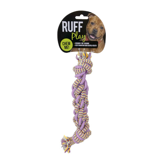 RUFF PLAY - TPR/Rope Chew Dental Bone Medium