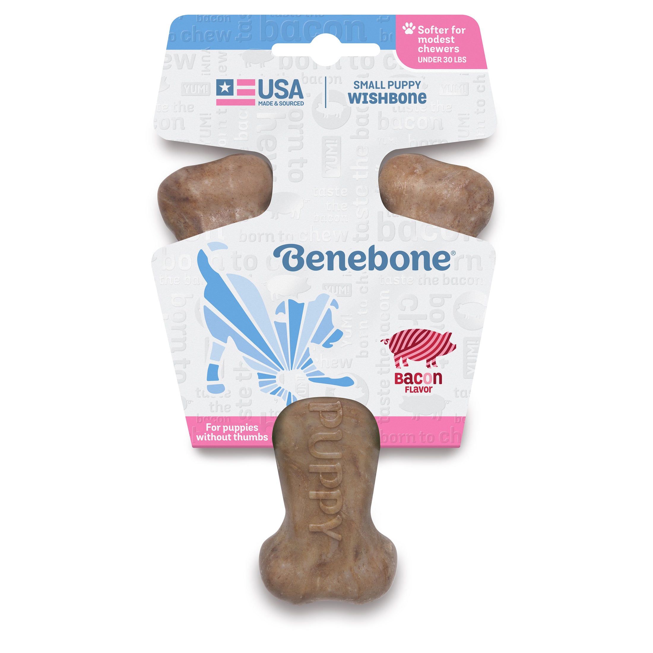 Benebone Puppy Wishbone Bacon