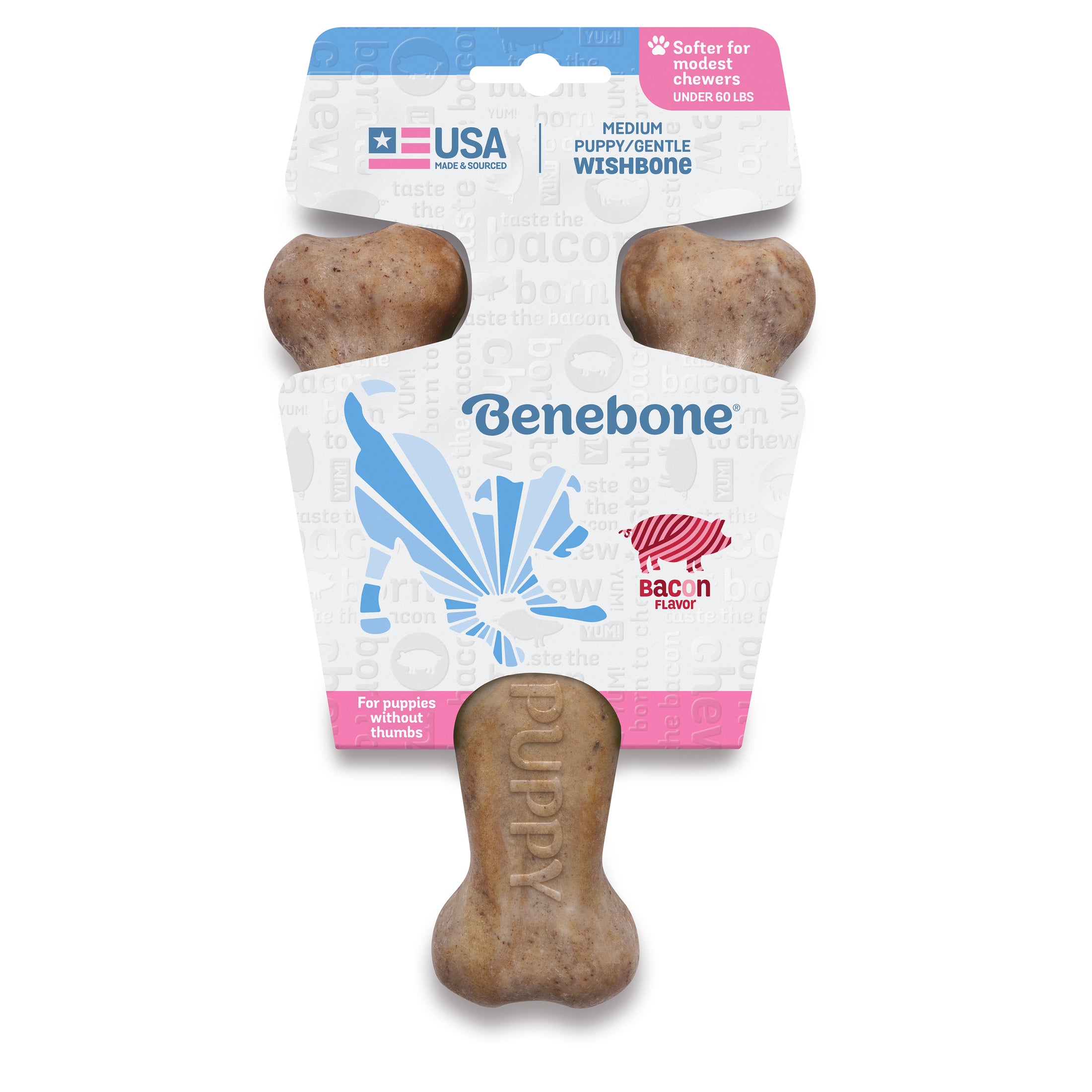 Benebone Puppy Wishbone Bacon