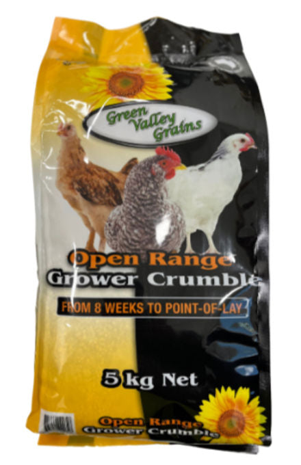 Green Valley Open Range Pullet Grower Crumble - 5kg