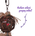 Load image into Gallery viewer, Hanging Wicker Ball with Bell - Medium
