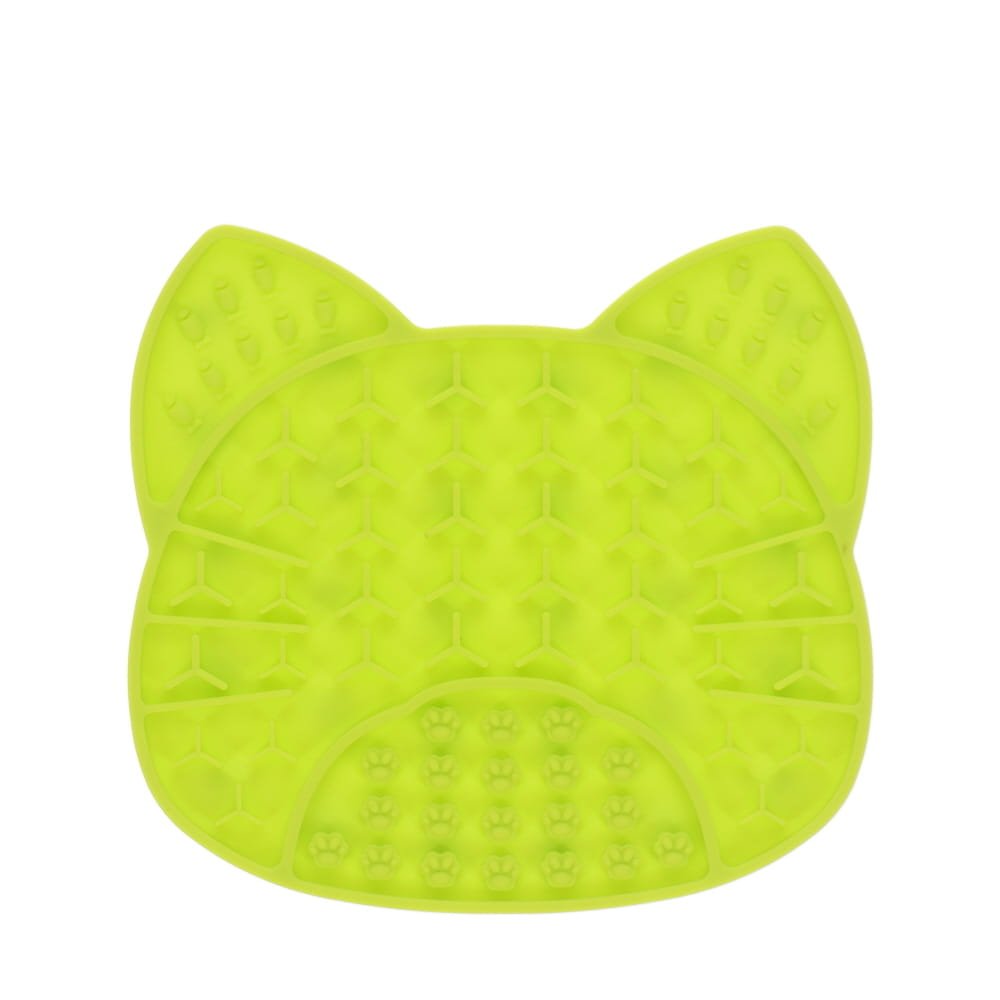 Scream LICK ENRICHMENT MAT SUCTION BASE - CAT FACE 18x17cm