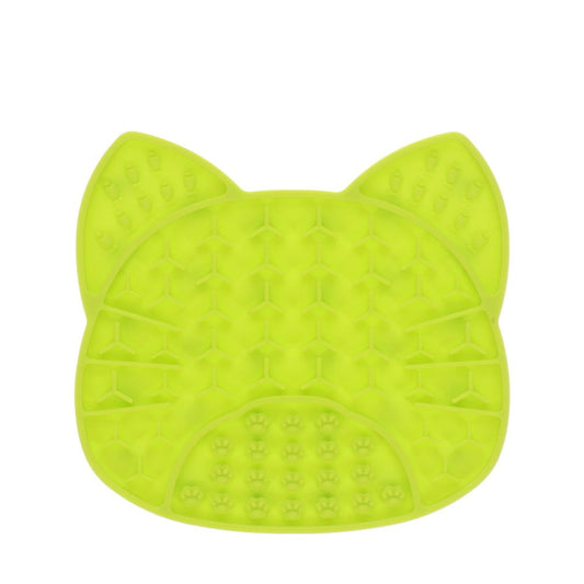 Scream LICK ENRICHMENT MAT SUCTION BASE - CAT FACE 18x17cm