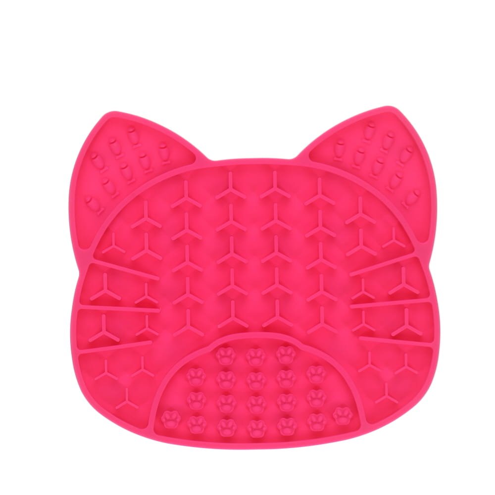 Scream LICK ENRICHMENT MAT SUCTION BASE - CAT FACE 18x17cm