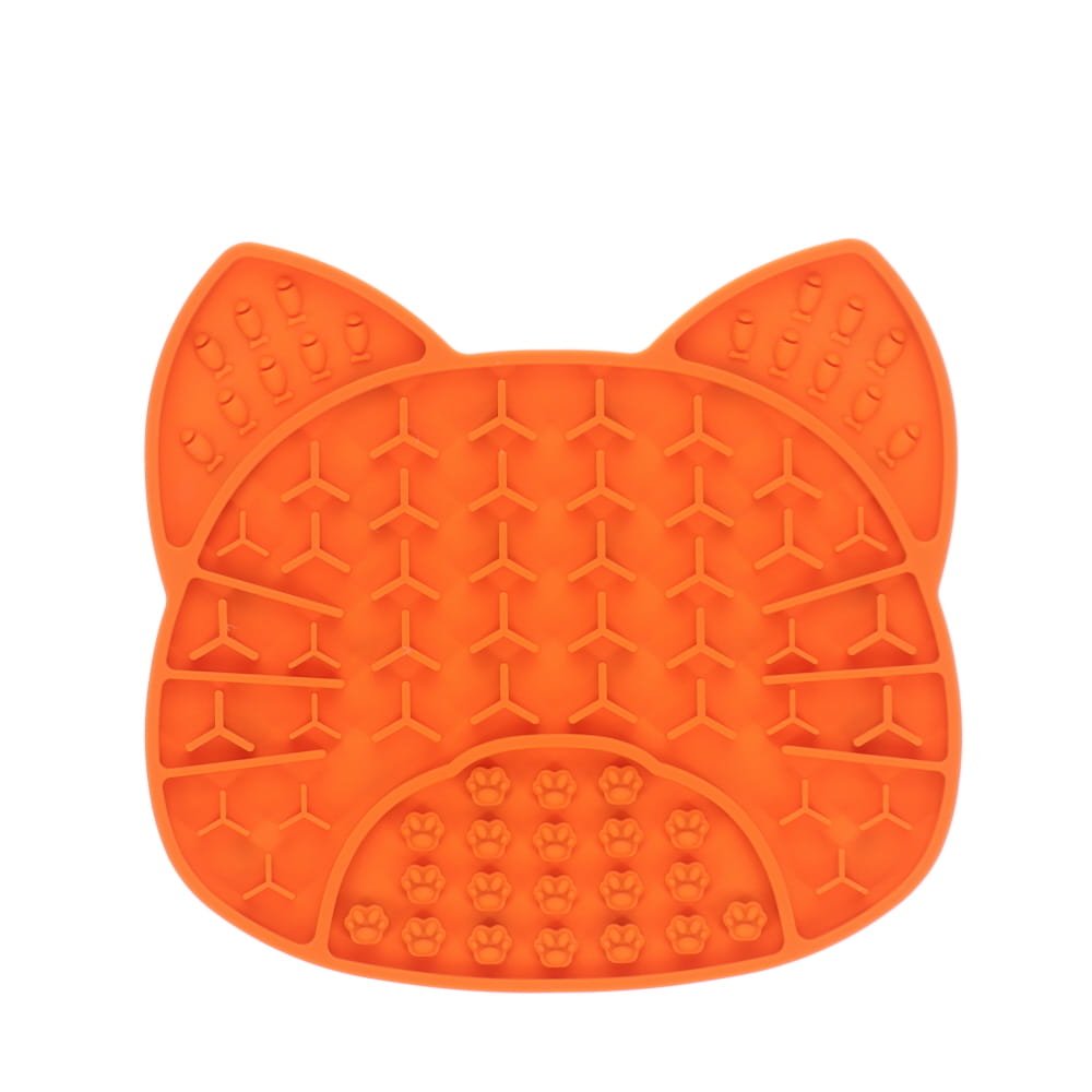 Scream LICK ENRICHMENT MAT SUCTION BASE - CAT FACE 18x17cm