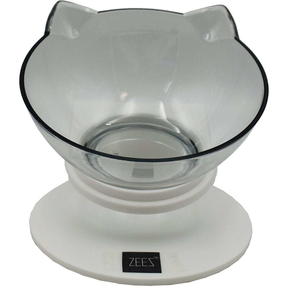 ZEEZ Single Elevated Tilted Cat Bowl