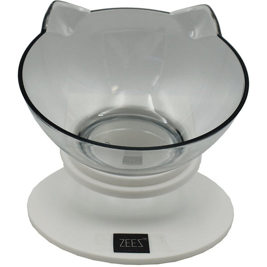 ZEEZ Single Elevated Tilted Cat Bowl