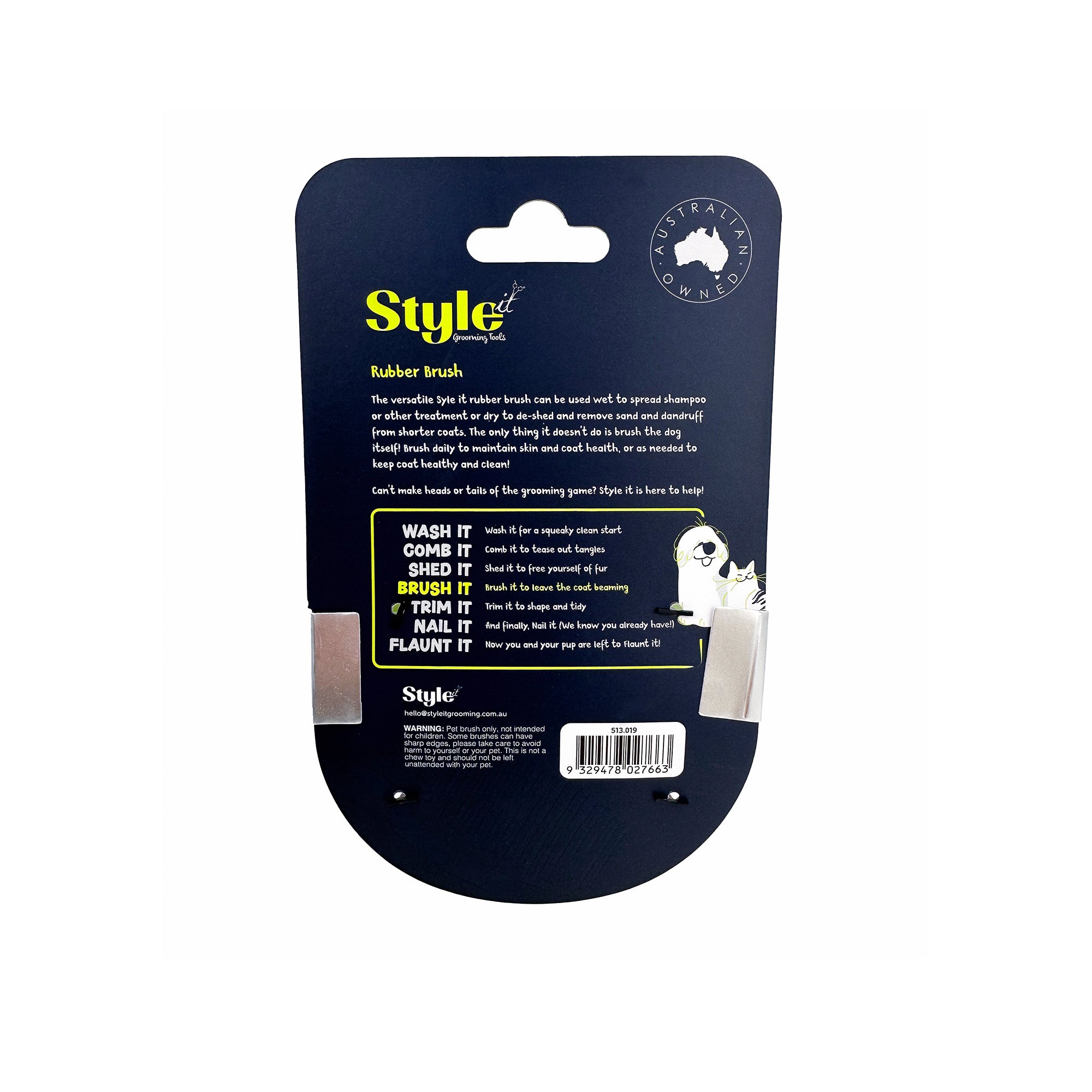 Style It - Dog Brush Rubber